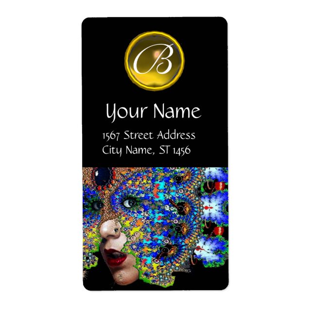 EPHEMERAL GULT TOPAZ MONOGRAM Black Fraktsedel (Framsidan)