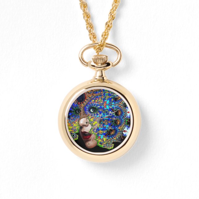 EPHEMERAL/KVINNA MED FRAKTAL MASK ARMBANDSUR (Framsida)