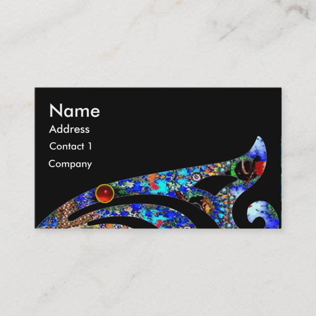 EPHEMERAL MONOGRAM Beauty,Salon,Spa,Makeup Artist Visitkort (Framsida)