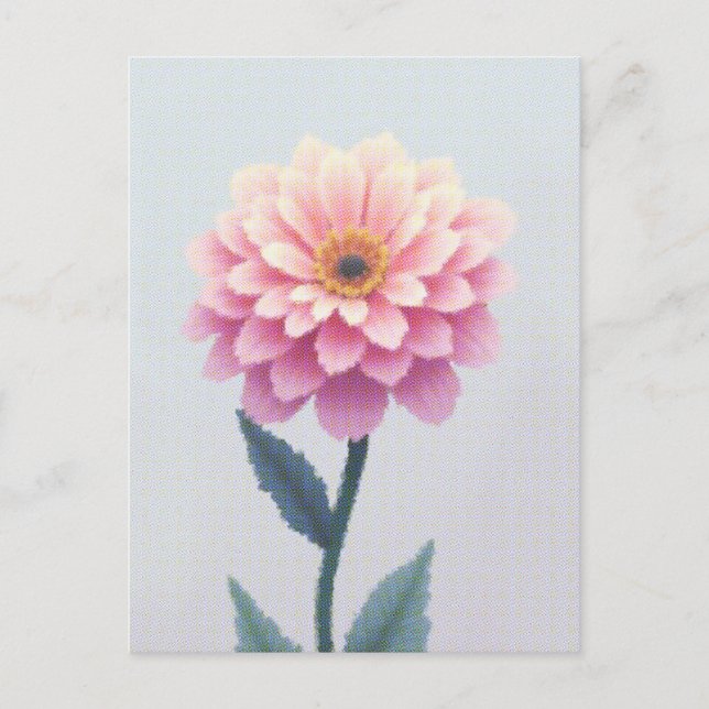 Ephemeral Petal Sketch Vykort (Framsida)