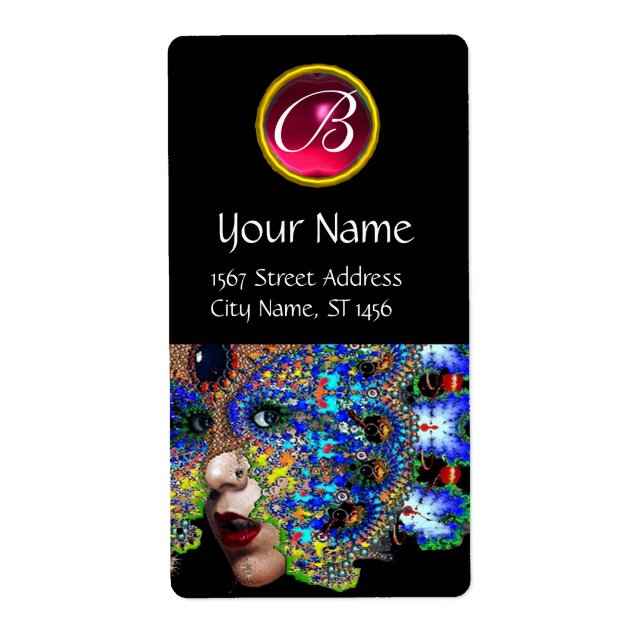 EPHEMERAL ROSA RUBY MONOGRAM Black Fraktsedel (Framsidan)