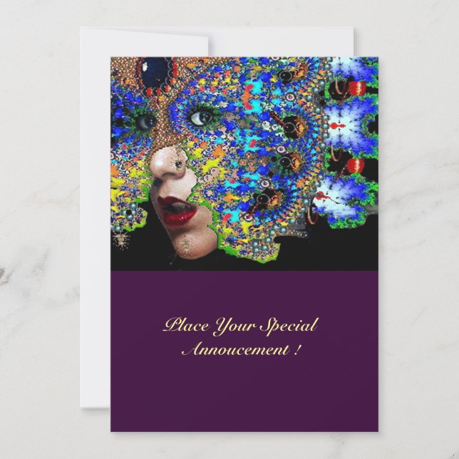 EPHEMERAL Sweet 16 Masquerad Boll Inbjudningar (Framsida)