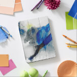 Ephemerala - blå och Grått iPad Pro Skydd<br><div class="desc">Ephemeral I av Sisa Jasper. Rökliknande abstrakt design i grått och djupt blues.</div>