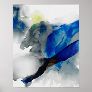 Ephemerala - blå och Grått Poster