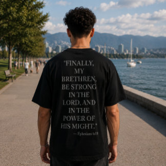 Epheserbrev 6:10 T-Shirt | Var stark i Herren