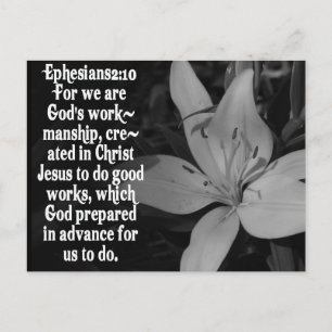 EPHESIANER 2:10 BIBLIG SKRIPTURKVOT VYKORT