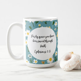 Ephesians 2:8 Christian Coffee Mug Kaffemugg