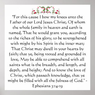 Ephesians 3 tryck