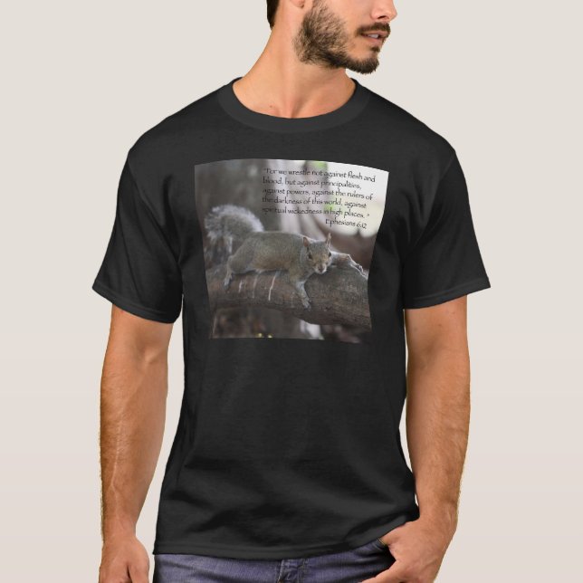 Ephesians 6:12 tee shirt (Framsida)