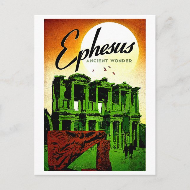 Ephesus, gammal , Turkiet, vintage resor Vykort (Framsida)
