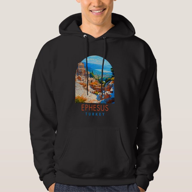 Ephesus Travel Traveling Resa Sommarbesök Ephe Hoodie (Framsida)