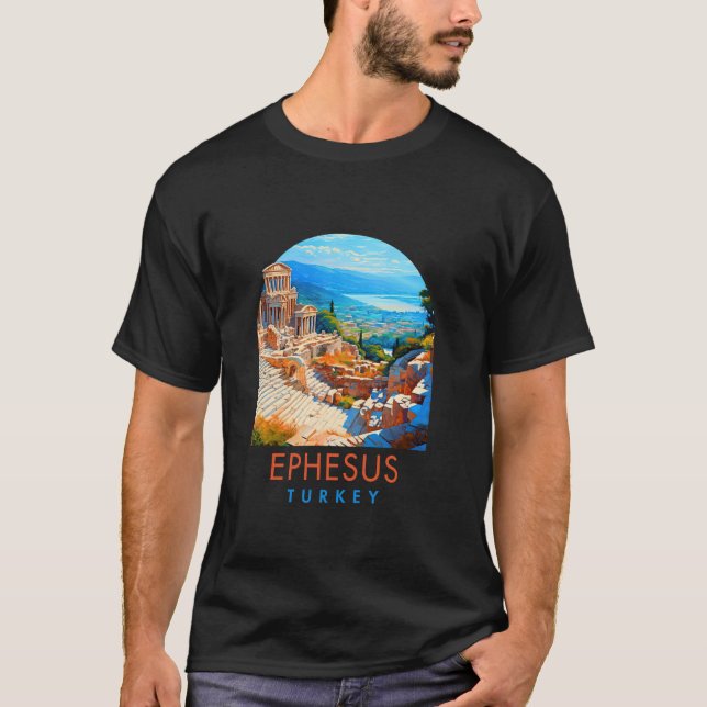 Ephesus Travel Traveling Resa Sommarbesök Ephe T Shirt (Framsida)