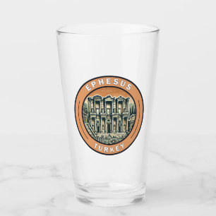 Ephesus Turkey Illustration Travel Art Badge Glaskopp