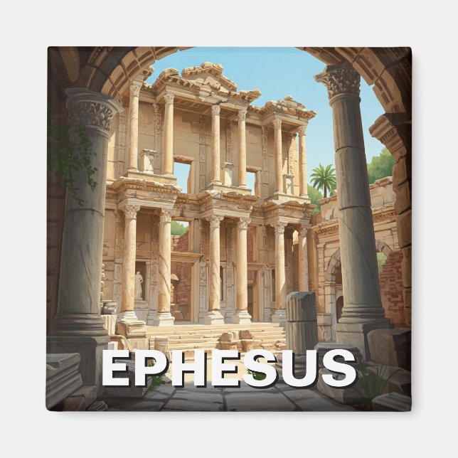 Ephesus Turkey Travel Magnet (Framsidan)