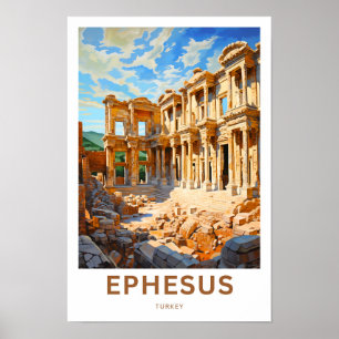 Ephesus Turkey Travel Skriv ut Poster