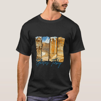 Ephesus Turkiet Resa Tripp Penseldrag Souvenir T Shirt