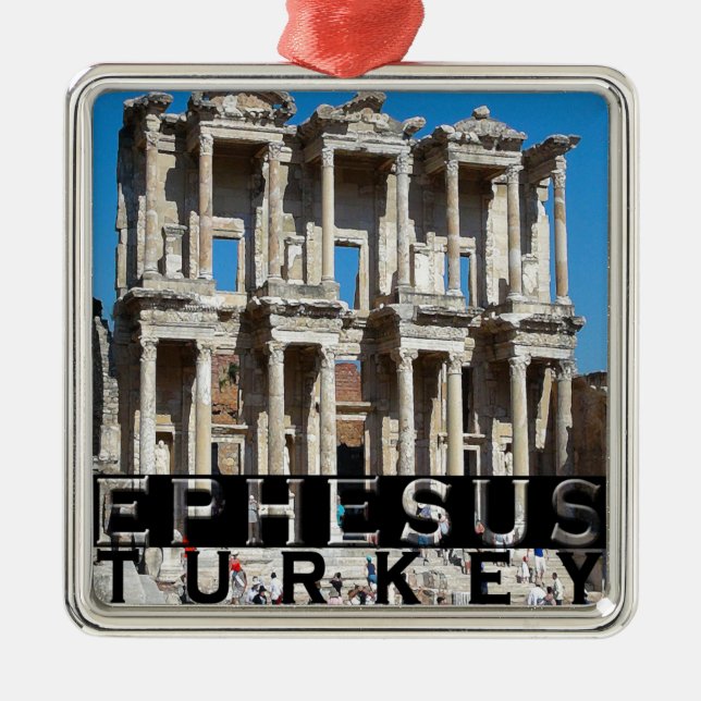 Ephesus Turkiet souvenir Julgransprydnad Metall (Framsidan)
