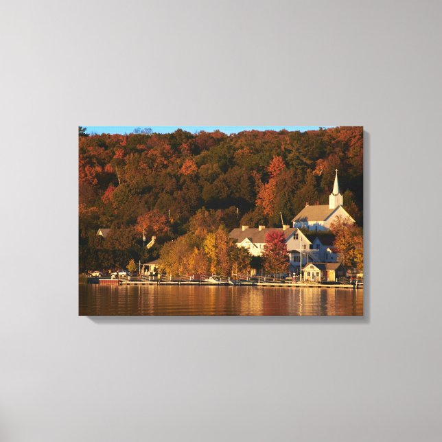 Ephraim, Wisconsin vid Sunset Canvas Gallery Wrap (Framsida)