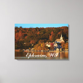 Ephraim, Wisconsin vid Sunset Canvastryck