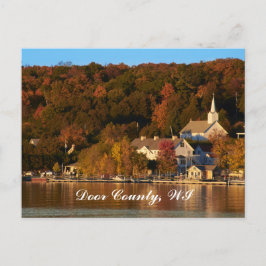 Ephraim, Wisconsin vid Sunset Vykort