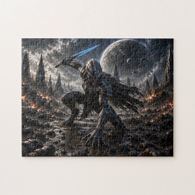 Epic Alien Knight in a Distant Galaxy Pussel (Horisontell)
