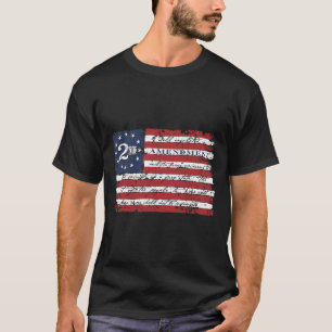 Epic American Militia Gun Högers 2A ändring 2  T Shirt