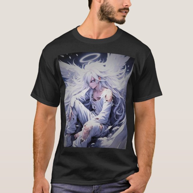 "Epic Anime Art: Namnteckning Print Tee" T Shirt (Framsida)
