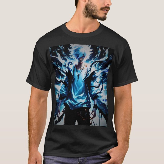 "Epic Anime Art: Namnteckning Print Tee" T Shirt (Framsida)