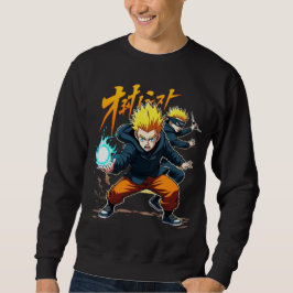 Epic Anime Warrior - Action-Packed Superpower Lång Ärmad Tröja