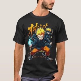 Epic Anime Warrior - Action-Packed Superpower T Shirt