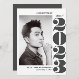 EPIC-året | GRÅTT BOLD COLLEGE PHOTO STUDENTEN Kort