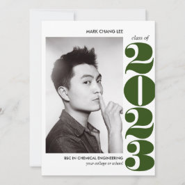 EPIC-året | GRÖNT BOLD COLLEGE PHOTO STUDENTEN Kort