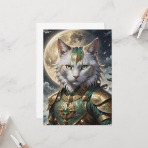 Epic Armored Cat Warrior Inbjudningar