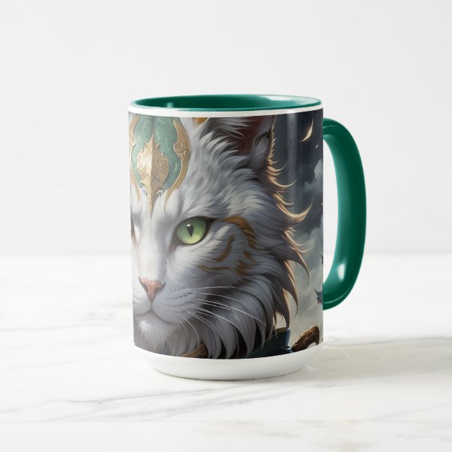 Epic Armored Cat Warrior Mugg (Framsida höger)