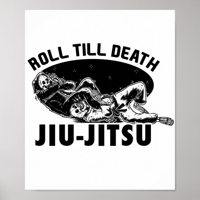Epic Bjj Grim Reaper Jiu-jitsu Armbar poster (Framsidan)