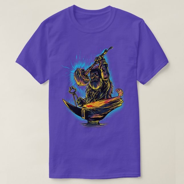 Epic Blacksmith Hett Forged Knifemaker T Shirt (Design framsida)