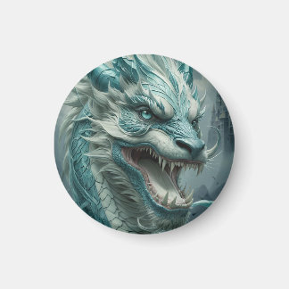 Epic Blue Storm Dragon Magnet