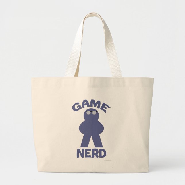Epic Board Game Nerd Meeple Roligt Logotyp Jumbo Tygkasse (Framsidan)