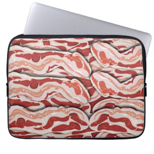 Epic Breakfast Illustrated Bacon Mönster Design Laptop Sleeve