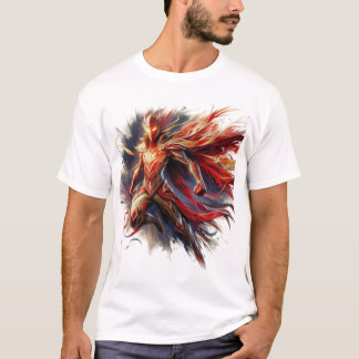 Epic Brushstroke Superassistance: Artistic T-Shirt