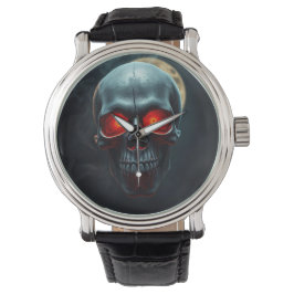 Epic Burning-Eye Skull Watch for Spooky Nights Armbandsur