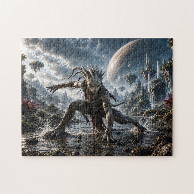 Epic Cosmic Guardian in a Fantasy World Pussel (Horisontell)