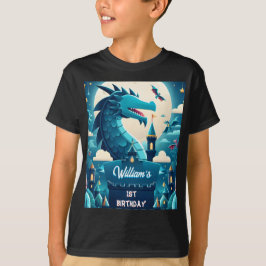 Epic Cute Kids Hero Boys Girls Dragon 1:a födelsed T Shirt
