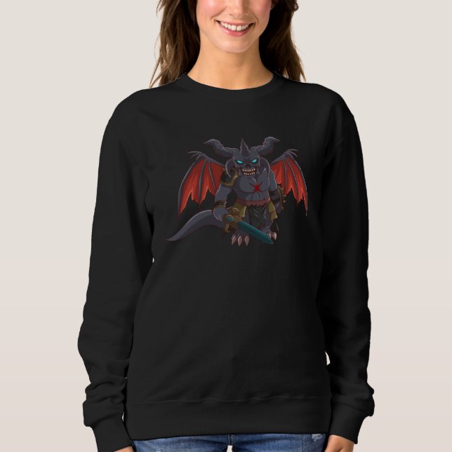 Epic Demon Chibi Creepy Cute Designs Stitched Up C T Shirt (Framsida)