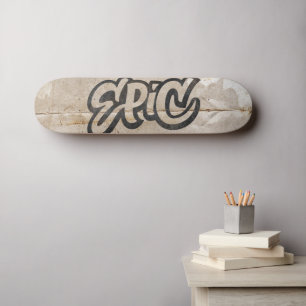 Epic Distress Graffiti Street Art Lettering Mini Skateboard Bräda 18,7 Cm