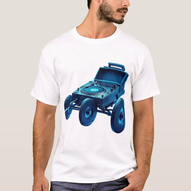 Epic DJ Chariot T-Shirt Design (Framsida)
