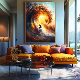 Epic Extreme Wave Surfing - Dynamic Sports Art Canvastryck