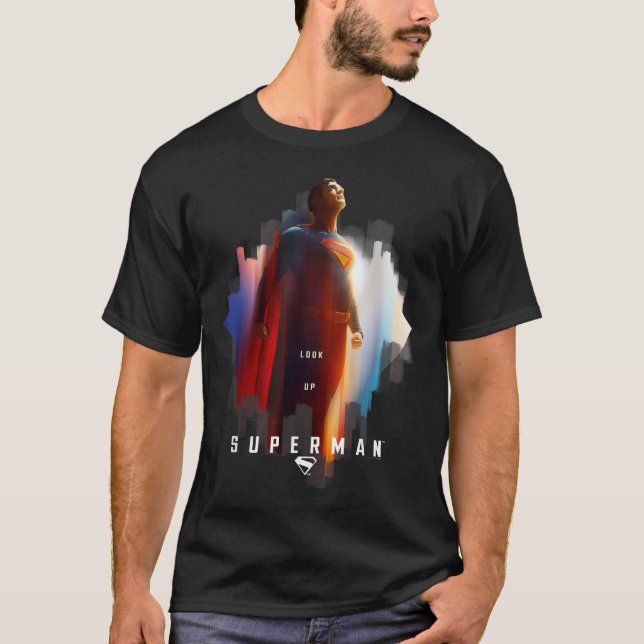 Epic Flying Hero Poster – Inspired by Superman Pow T Shirt (Framsida)