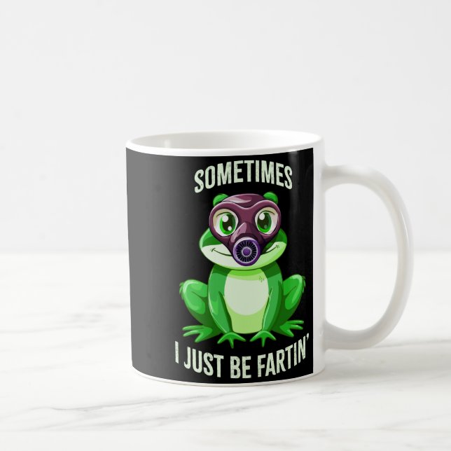 Epic Frog Fartin I Gas Just Sometimes Mask Kaffemugg (Höger)