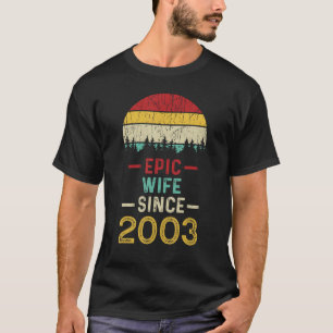 Epic-frun sedan 2003, åttio år Bröllop Anni T Shirt